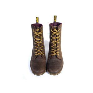 DR. MARTENS Boots Size 6 Brown Leather 'Tehani' Lace Up Boots